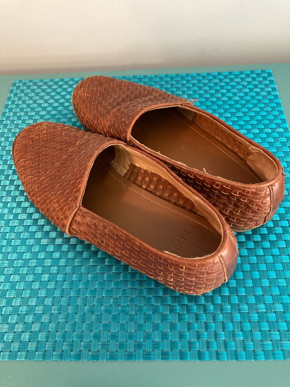 Nisolo Woven Leather Slip-On Loafer - Brown - Women Size 8